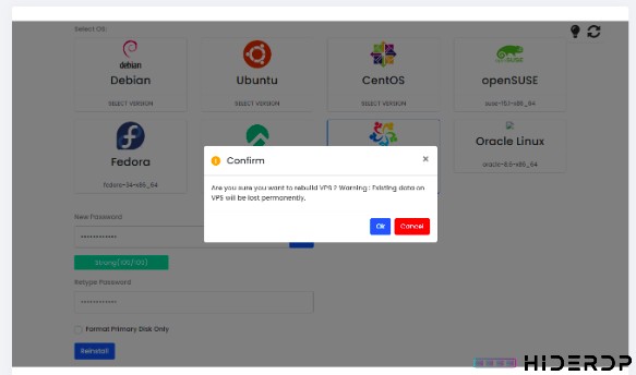 How to Change the Operating System on VPS